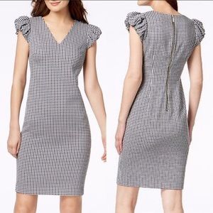 Calvin Klein | Gingham Check Sheath Dress